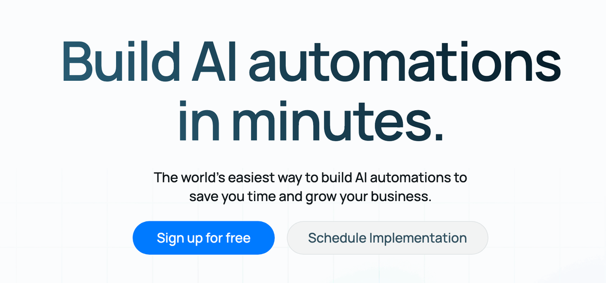 Build AI automations in minutes