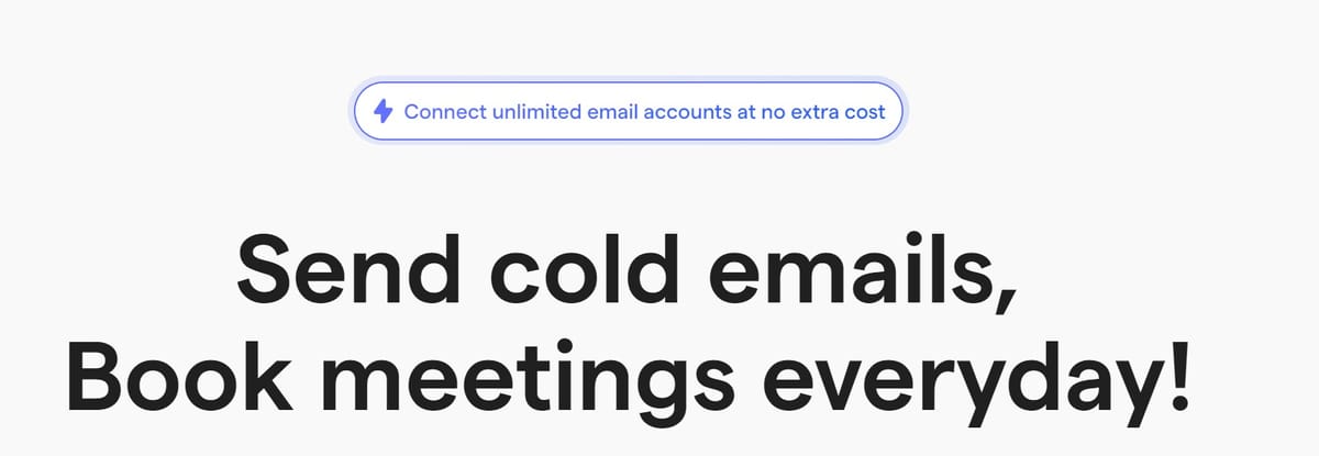 Send cold emails, book meetings everyday