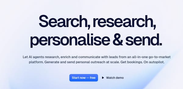 Let AI agents research, enrich and communicate with leads